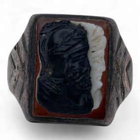 Sterling Silver Cameo Ring