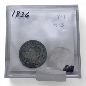 1836 Silver Capped Bust Dime, V G