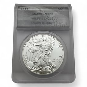 2017 American Silver Eagle One Dollar, Certified