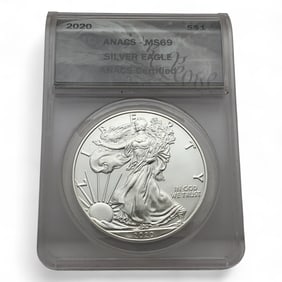 2020 American Silver Eagle One Dollar, Certified