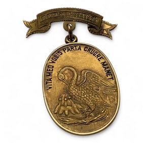 14k Gold Engraved School For Nurses Pin