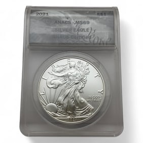 2021 American Silver Eagle One Dollar, Certified