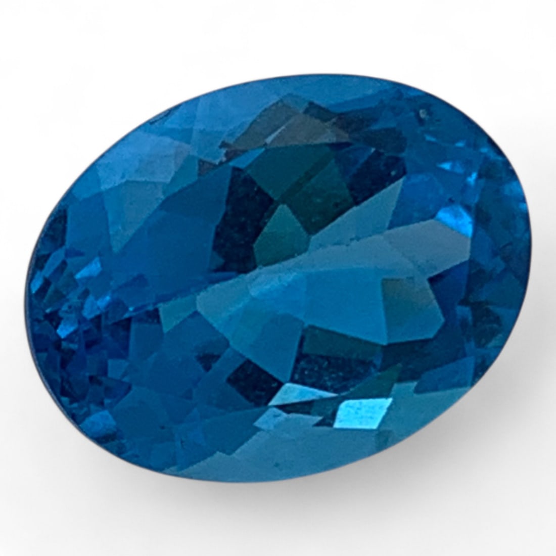 Faceted Blue Topaz Gemstone (1 of 3)