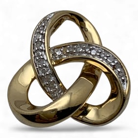 Sterling Silver Gold Tone Pendant