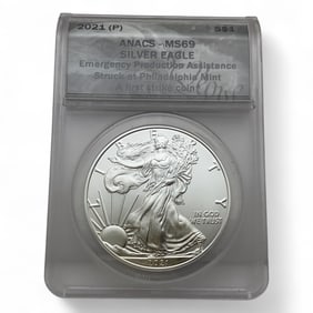 2021-p American Silver Eagle One Dollar, Certified