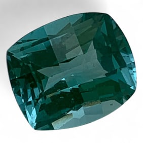 Faceted Green Spinel Gemstone