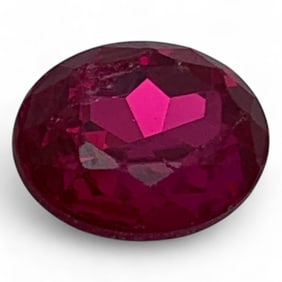 Faceted Pink Ruby Gemstone