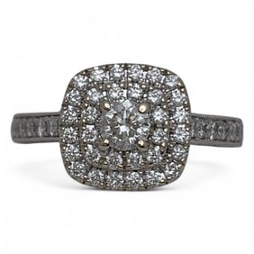 Neil Lane 14k White Gold And Diamond Ring