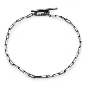 Silver Bracelet With Clear Stones