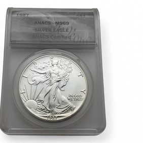 1987 American Silver Eagle One Dollar, Certified