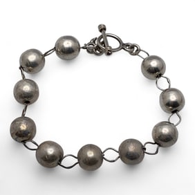 Sterling Silver Beaded Bracelet