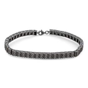Sterling Silver & Diamond Bracelet