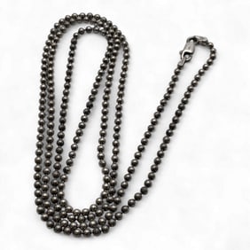 Sterling Silver Beaded Necklace