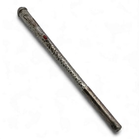 Sterling Silver & Coral Ballpoint Pen