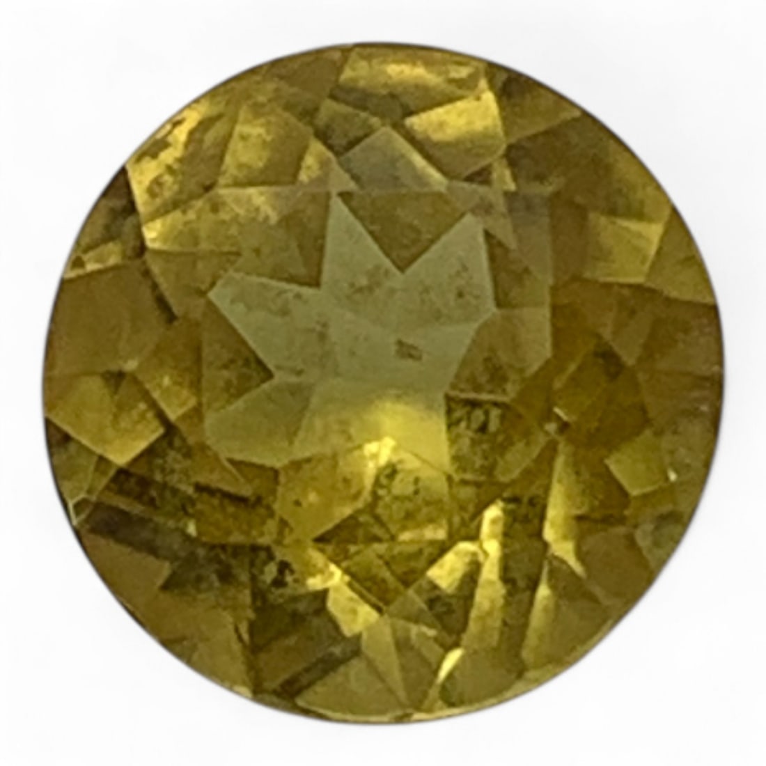 Faceted Yellow Sapphire Gemstone (1 of 3)