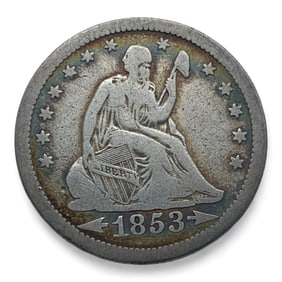 1853 O Seated Liberty Silver Quarter