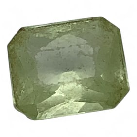 Faceted Green Spinel Gemstone