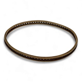 14k Gold Filigree Bangle Bracelet