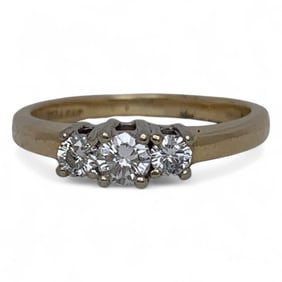 14k Yellow Gold And Diamond Ring, Vellmar