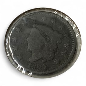 1827 Large Cent, G V G