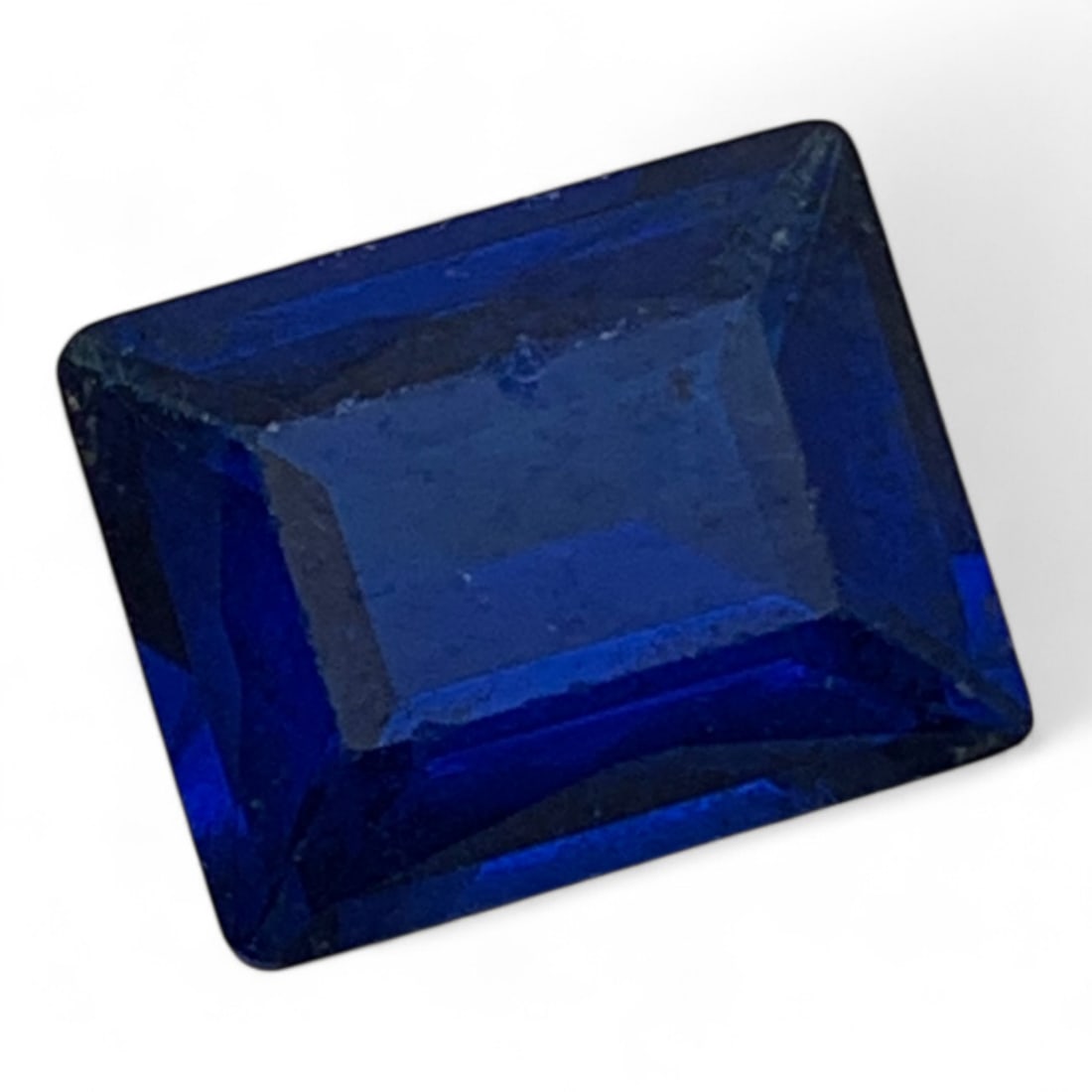 Faceted Dark Blue Topaz Gemstone (1 of 3)
