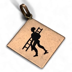 14k Gold Chimney Sweep Charm