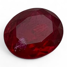 Faceted Pink Ruby Gemstone