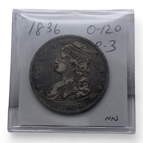 1836 Bust Half Dollar, X F