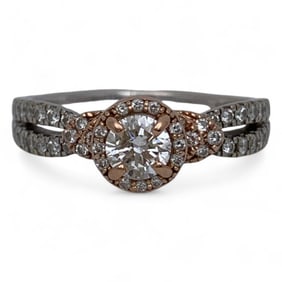 14k Gold And Diamond Ring