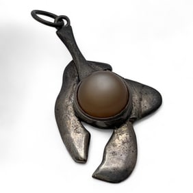 Silver Pendant With Stone