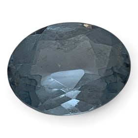 Faceted Light Blue Spinel Gemstone