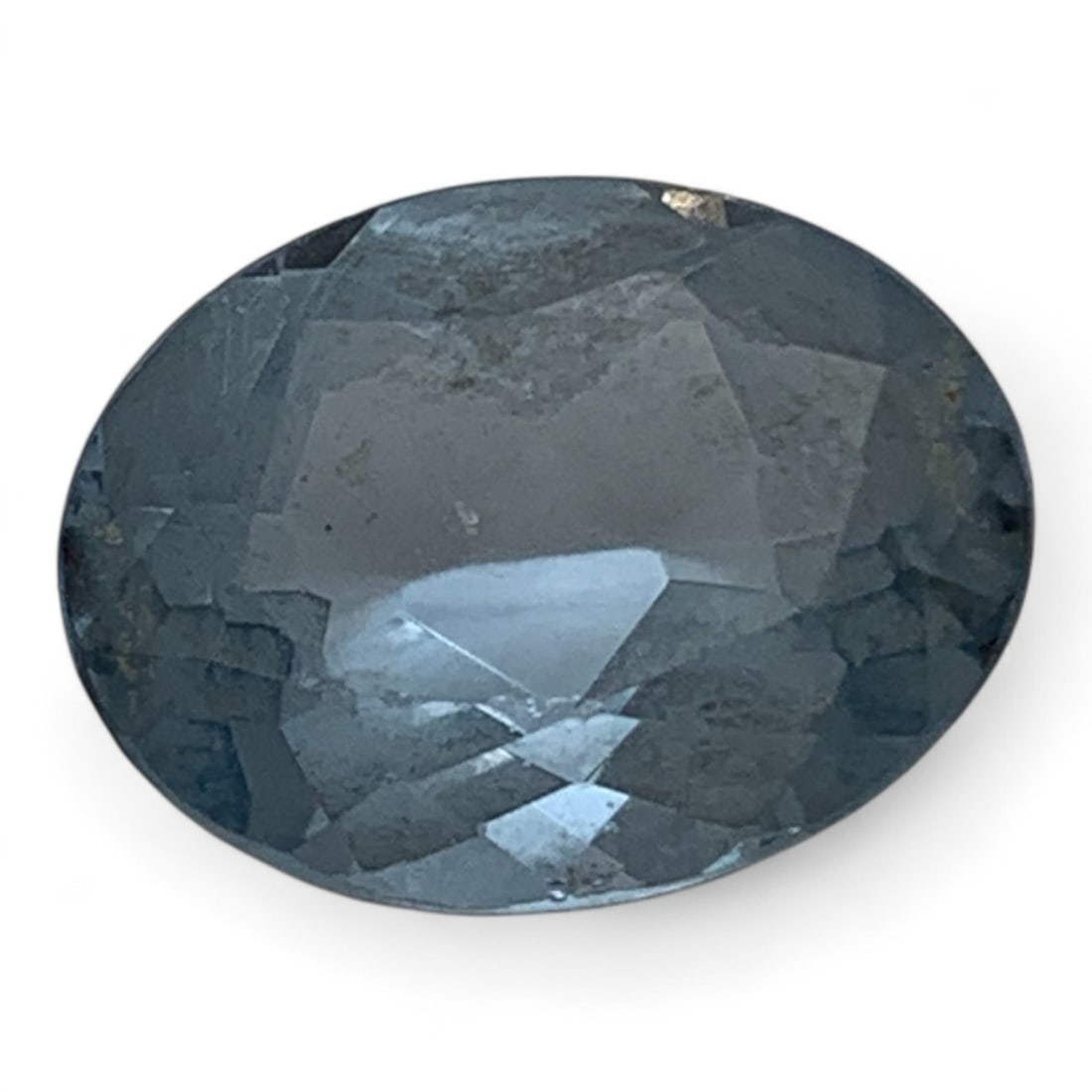 Faceted Light Blue Spinel Gemstone (1 of 3)