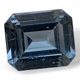 Faceted Light Blue Topaz Gemstone