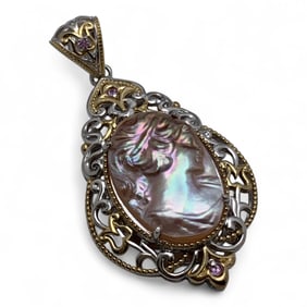 Sterling Silver Cameo Pendant