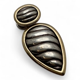 Lorenzo Sterling Silver & 18k Gold Pendant