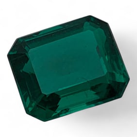 Faceted Dark Green Spinel Gemstone