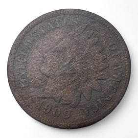 1909 S Indian Head Cent, V F+