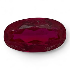 Faceted Pink Ruby Gemstone