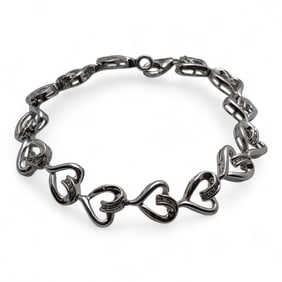 Sterling Silver Heart Bracelet