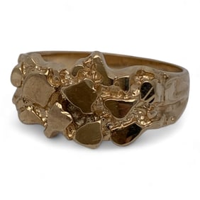 10k Gold Nugget Design Ring