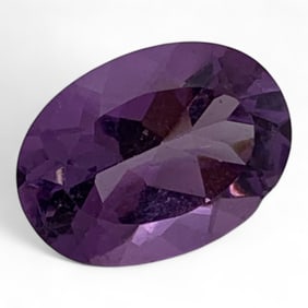 Faceted Purple Amethyst Gemstone