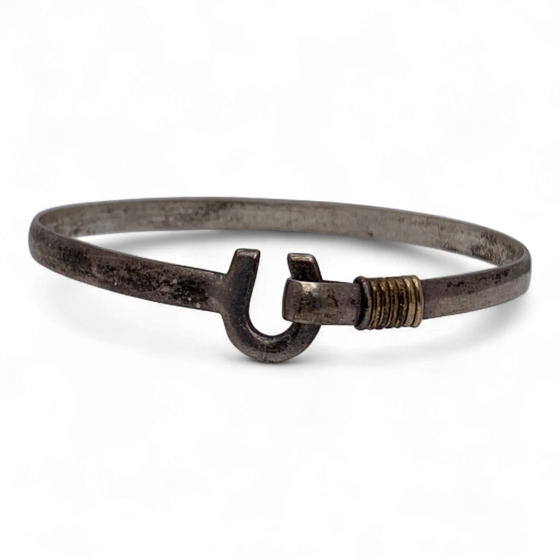 Sterling Silver Bracelet: Marked Sterling - 2 1/8" Inside Width - 7.4 Grams
