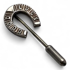 Silver Horse Shoe Pin