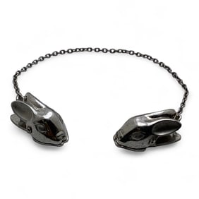 Sterling Silver Rabbit Sweater Clips