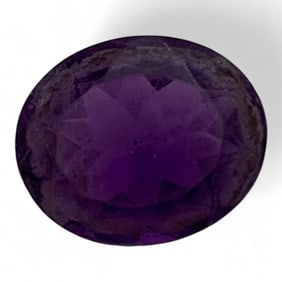 Faceted Purple Amethyst Gemstone