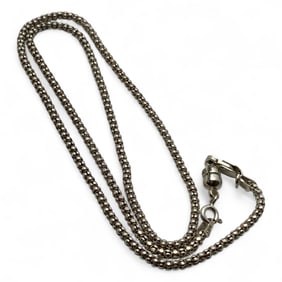 Sterling Silver Necklace With Magnetic Clasp
