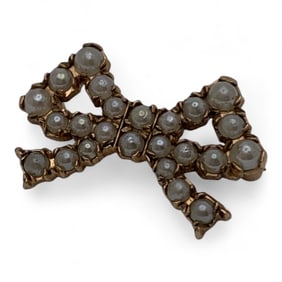 10k Gold And Pearl Pin