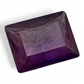 Faceted Purple Sapphire Gemstone
