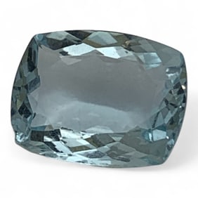 Faceted Light Blue Aquamarine Gemstone