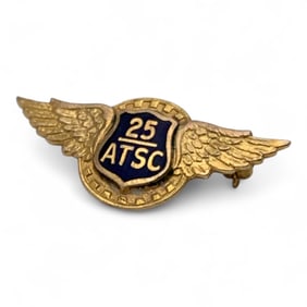 10k Gold Enameled Pin, U. S. Air Force
